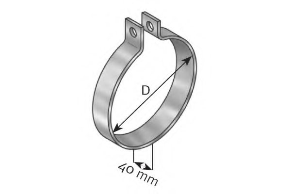 DINEX 98779 Holding Bracket, silencer